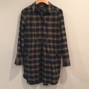 Banana Republic Flannel t-shirt dress